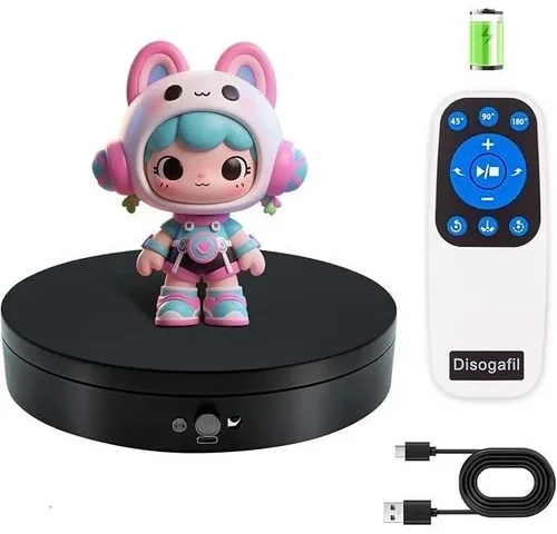 Disogafil Motorized Rotating Display Stand With Remote 7 87in Display