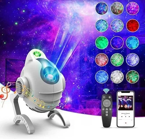 Star Galaxy Projector For Bedroom-robot Dog Night Light Projector Starry