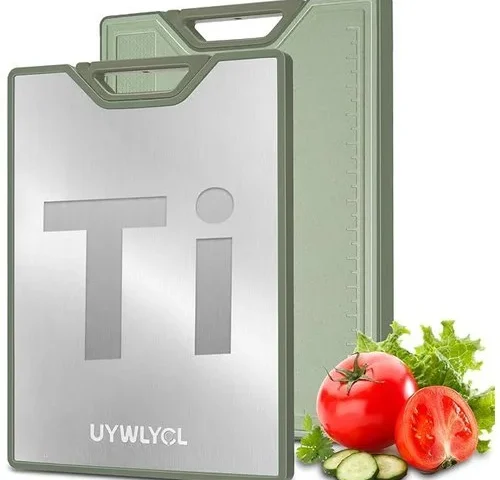 Titanium Cutting Board 16 X11 Double-sided With Knife Sharpener Food-grade