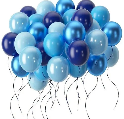 Jtgilkfr Balloons 12 Inch 50pcs Navy Metallic Light Baby Peal