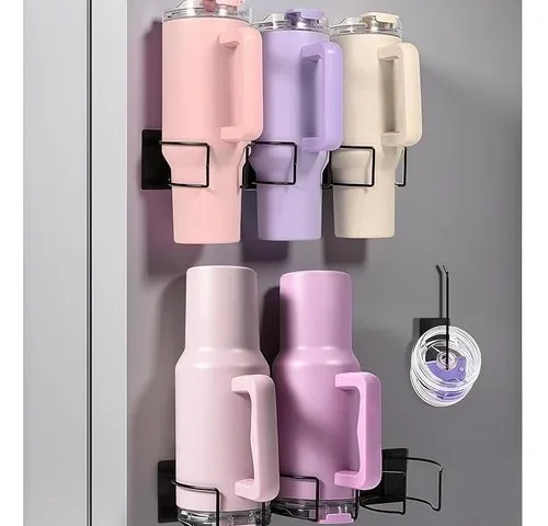 Magnetic Water Tumbler Holder For Refrigerator 2pack Water Bottle Organizer