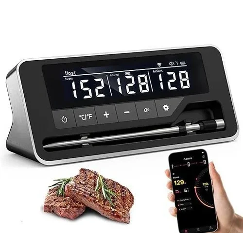 Meat Thermometer Wireless 800ft Bluetooth Digital Thermometer With Smart App
