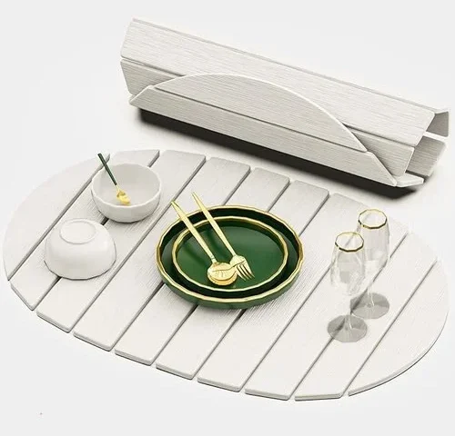 Large Stone Drying Mat For Kitchen Counter Quick Drying Foldable