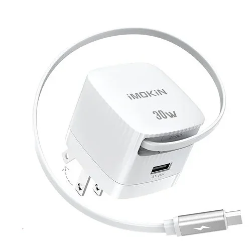 Usb-c Charger Block 30w Gan 2 Port Fast Charging W