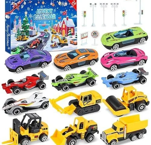 Cars Advent Calendar 2025 24 Days Christmas Countdown Calendar With
