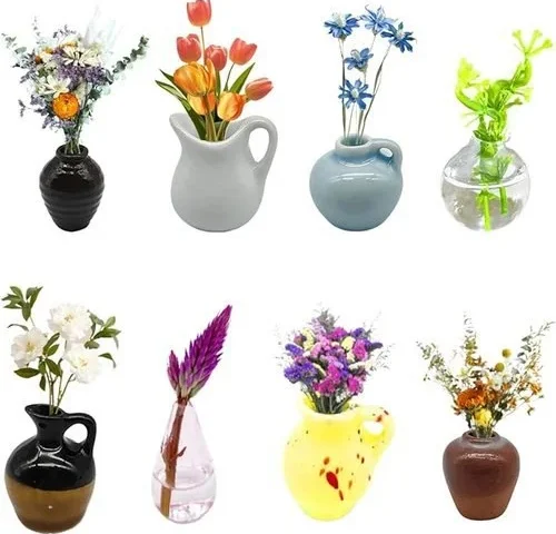 Mini Buds Vases Magnets For Fridge Mini Ceramics Flowers Pot
