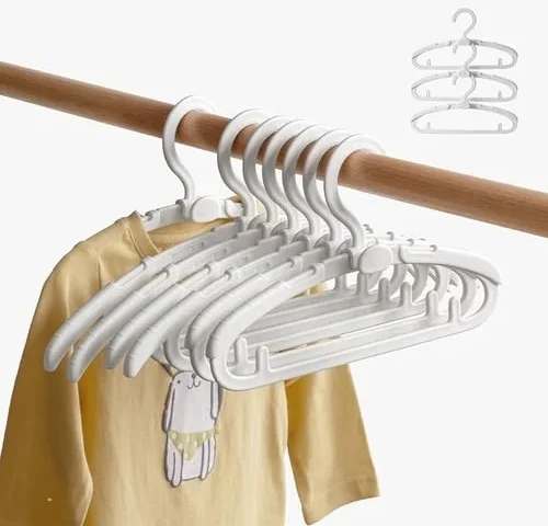 Lanzylo Baby Hangers For Closet Non-slip Space Saving Adjustable Toddler