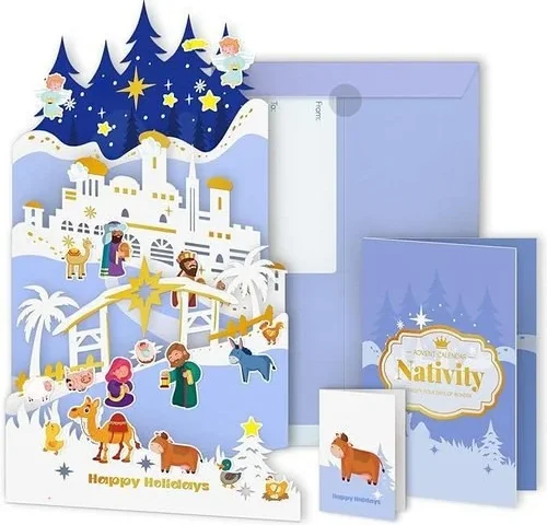 Whatsign Christmas Religious Advent Calendar 2025-3d Christmas Nativity Scene Countdown