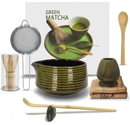 Essovee Complete Matcha Whisk Set 8 Pcs Matcha Kit Matcha