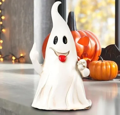 Pajh Ghost Figurine Halloween Decorations Indoor Boo Basket Stuffers For