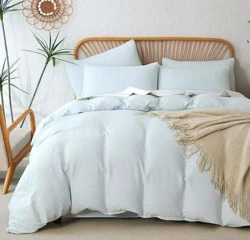 Tisplr Duvet Cover King Size Glacier Blue 3 Pieces Double-layer