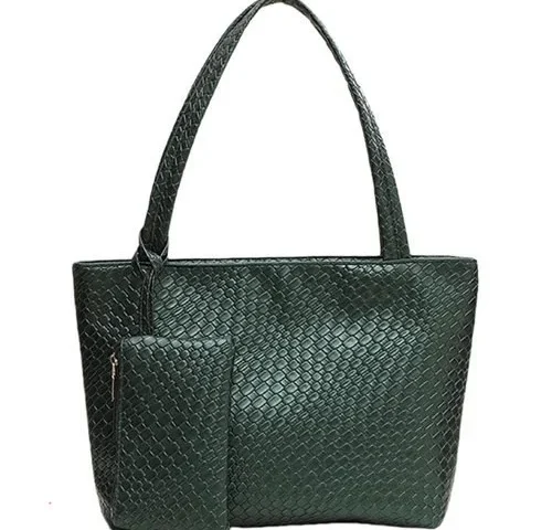 Woven Tote Bags Vegan Leather Purses And Handbags For Women