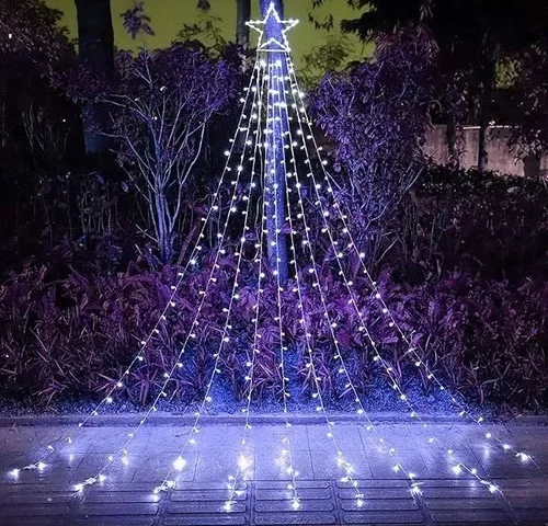 Puhong Christmas Decoration Star Lights Outdoor 320 Led 16 4ft