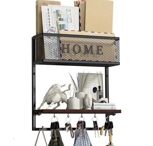 Atskim Mail And Key Holder Wall Mount Entryway Wall Organizer