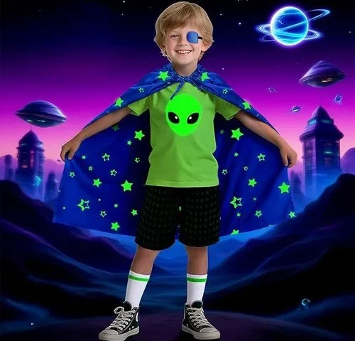 Toddler Boy Halloween Costumes Glow In The Dark Alien Costume