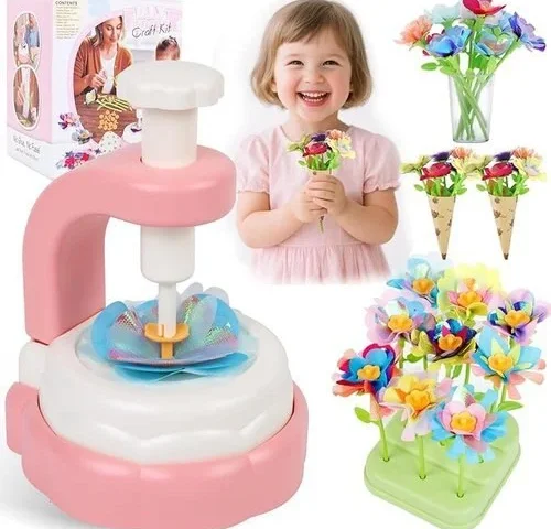 Hunfur Diy Fabric Flower Bouquet Craft Kit For Girls Ages