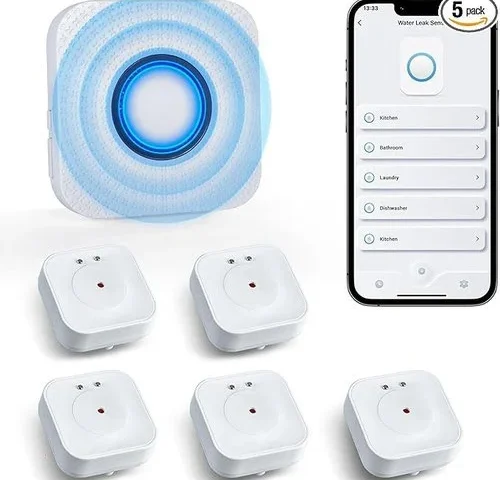 Wifi Water Sensors – 110db Detector With Real-time App Notifications