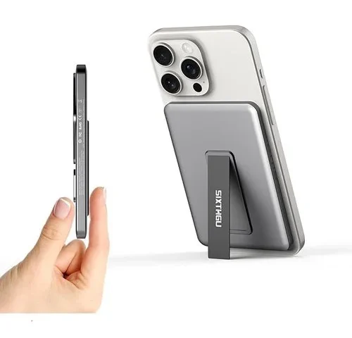 Sixthgu Magnetic Slim Portable Charger With Stand 5000mah Wireless Power