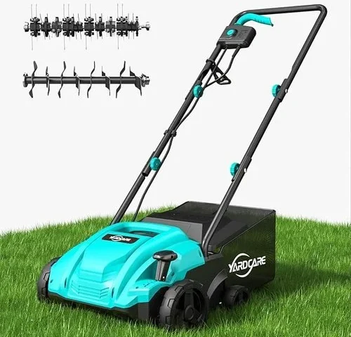 Yardcare 2-in-1 Electric Dethatcher Scarifier 12 Amp Lawn Tool With