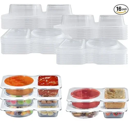 Ouxdoxz 16 Pack Disposable Snack Containers With Lids 5 5×3