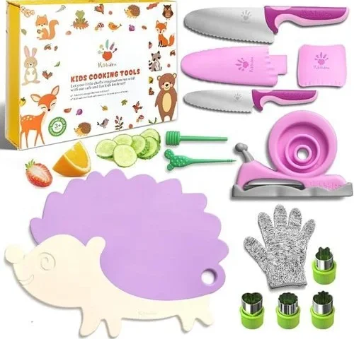 Kibbidea 13 Pcs Kids Kitchen Knife Set Kids Cooking Sets