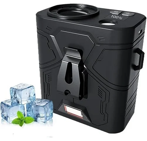 Resome Portable Waist Clip Fan 5-speed 10000mah Rechargeable 16000rpm Belt