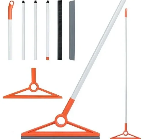 Mavriz Air Broom With Removable Rubber Strip And Brush Bristle