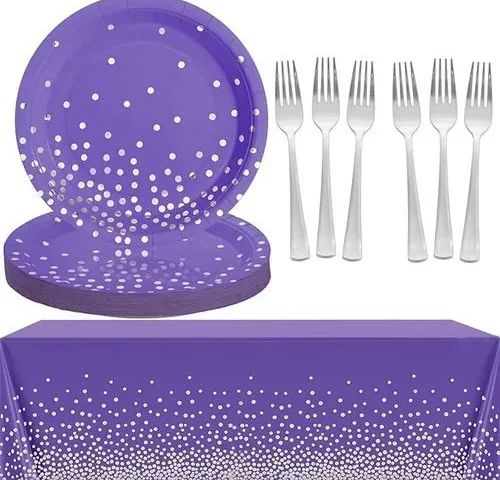 71pcs Purple Party Decorations Birthday Party Supplies Includes 35 7
