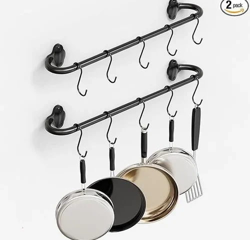 Mogaath 2pack Hanging Pot Pan Rack Heavy Duty 5 8