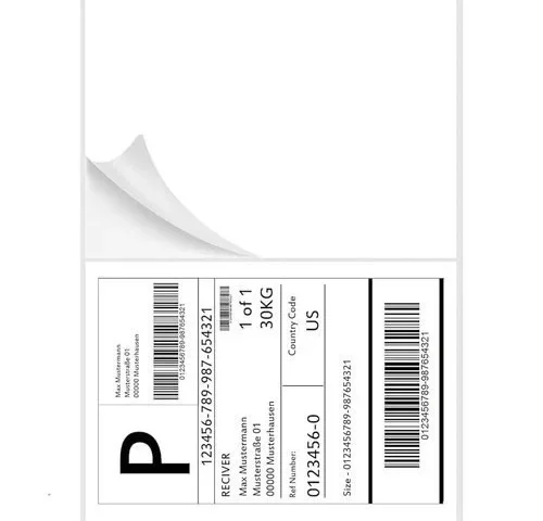 Shipping Labels 8 5 X 5 5 500 Counts Adhesive