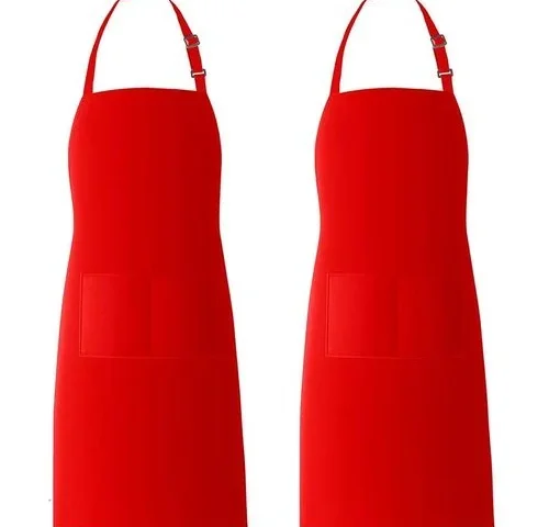 Xornis 2 Pack Bib Aprons With 2 Pockets Kitchen Apron