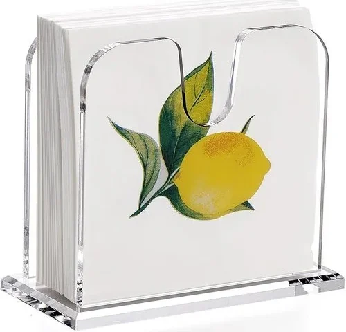 Dinghuo Acrylic Cocktail Napkin Holder For Table 5 X 5