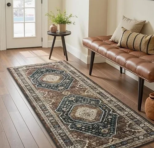 Resare-2×6 Runner Rug-washable Runners For Hallways-soft Vintage Long Rug For