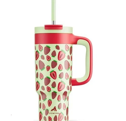 24 Oz Metal Tumbler Cup For Girls Easy Grip Handle