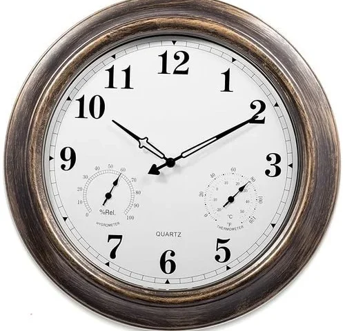 Mecosen Outdoor Clocks Waterproof 18 In Large Outdoor Clock For