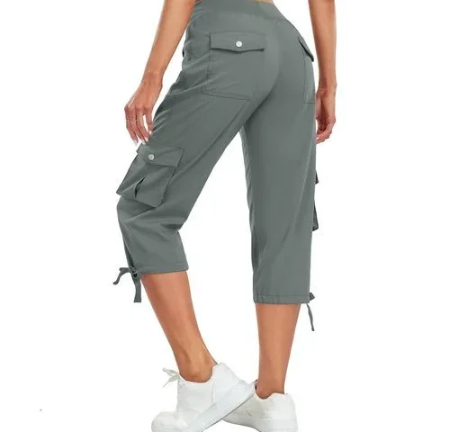 Lepunuo Capris Cargo Pants Women Lightweight Quick Dry Travel Hiking