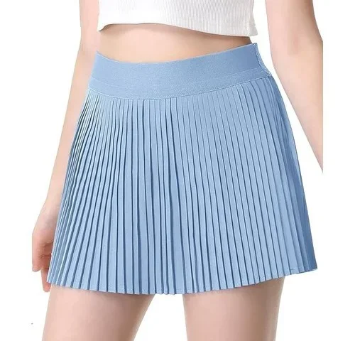 Qoonoo Girls Pleated Athletic Skirts With Shorts 2 In 1