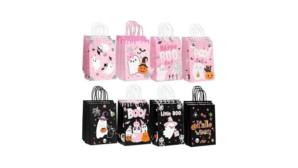Amazon coupon: Halloween Paper Gift Bags 24pcs Black Pi