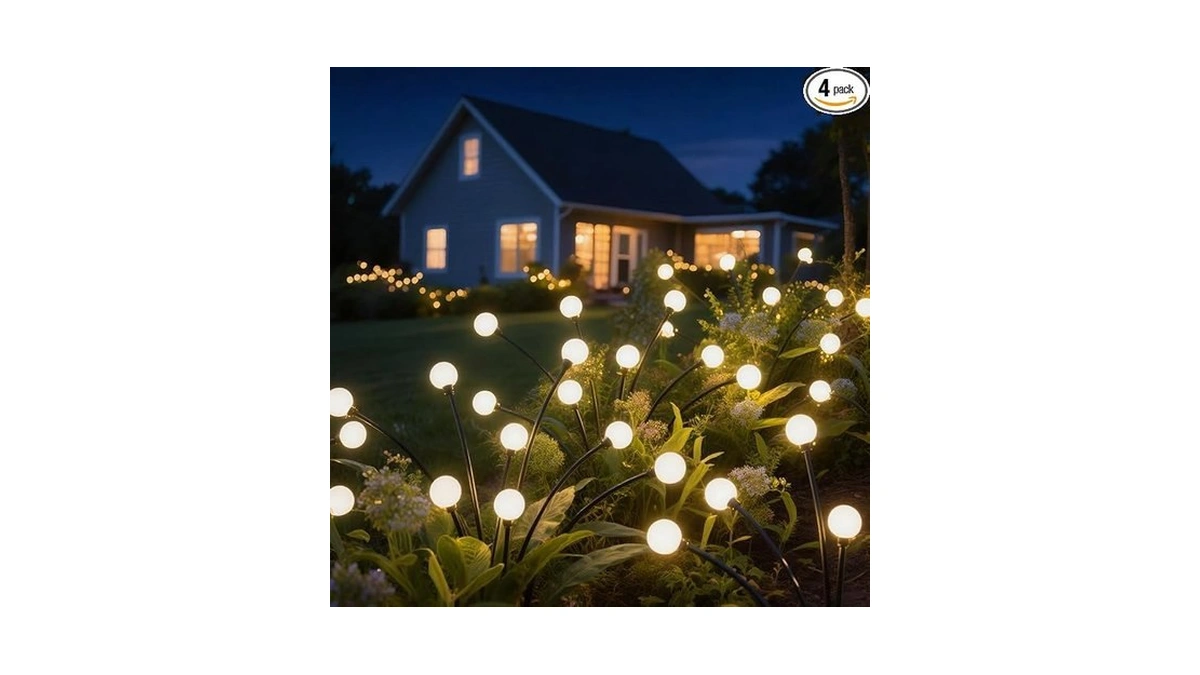 Amazon code: Vansmago 4-packs Solar Garden Firefly Sw
