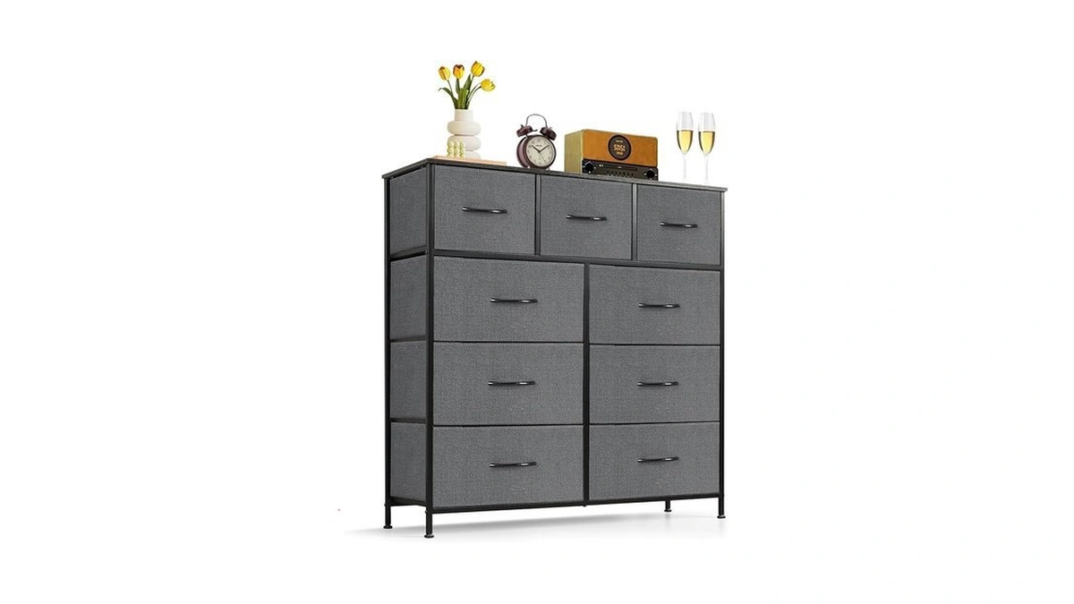 Amazon coupon: 9-drawer Dresser For Bedroom Anti-tip Ta