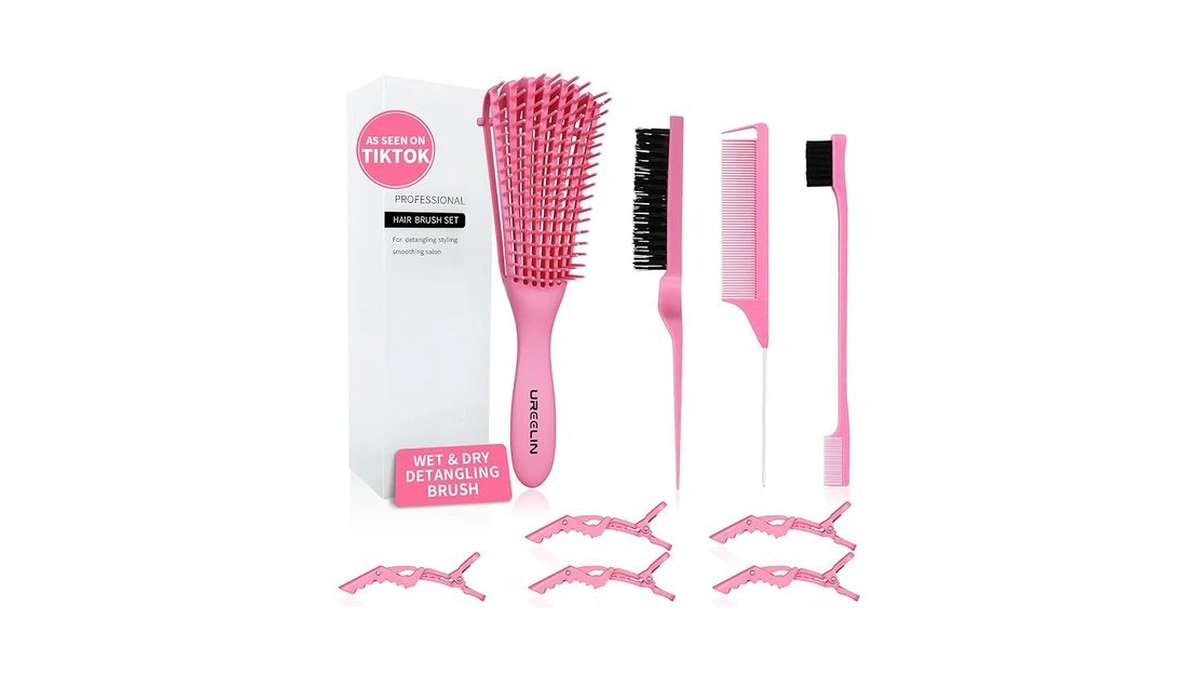 Amazon code: Ureelin Detangler Brush Set For 3a 4c Wi