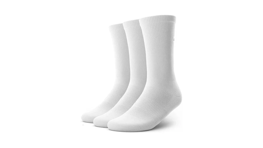 Amazon coupon: Outway Flagship White Crew Socks Moistur