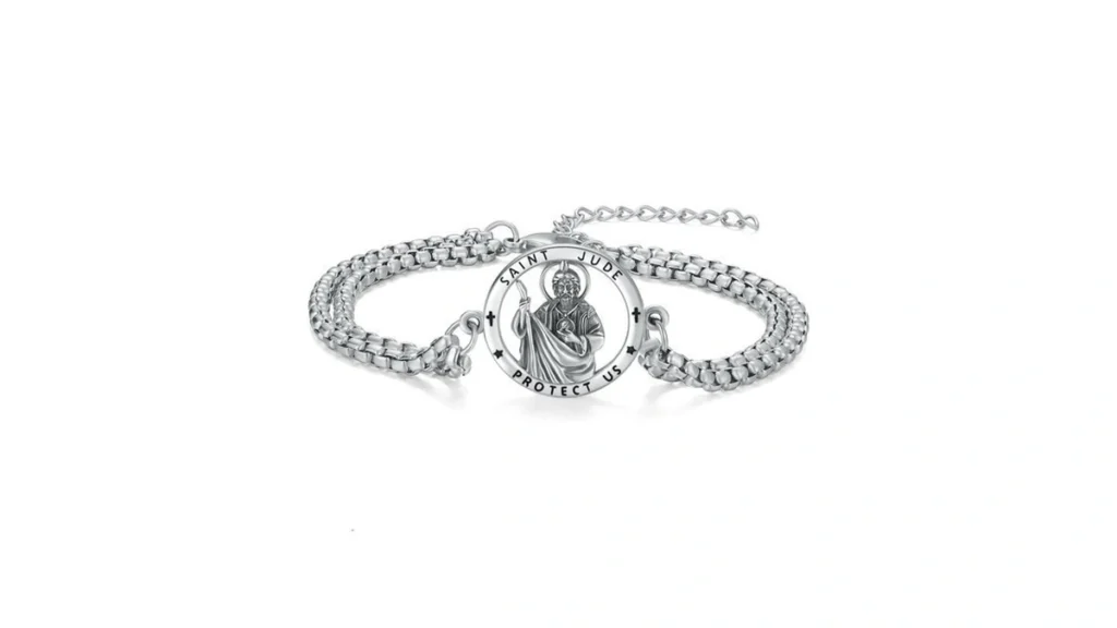 Amazon coupon: Xixles Saint Jude Bracelet 925 Sterling
