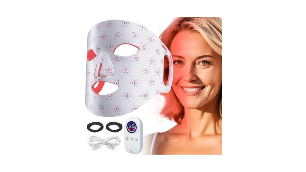 Amazon coupon: Red Light Mask For Face Silicone Soft Le