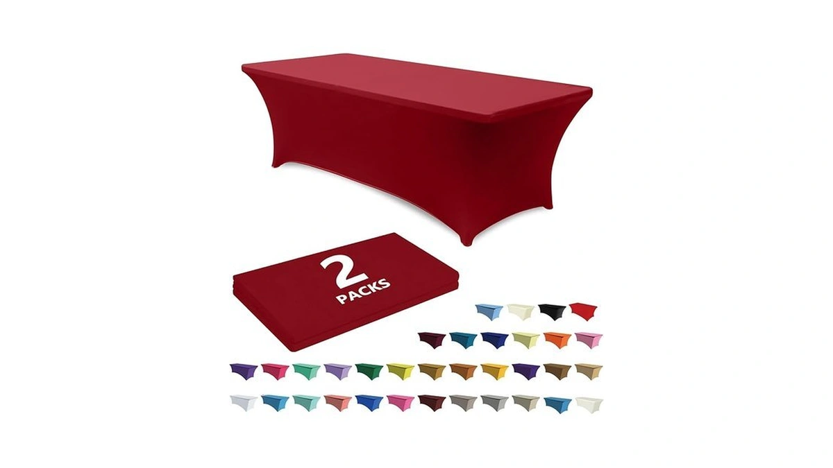 Amazon coupon: Abccanopy 2 Pack 8 Ft Red Spandex Table