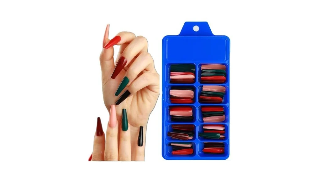 Amazon coupon: Addfavor 100pcs Long Coffin Press On Nai