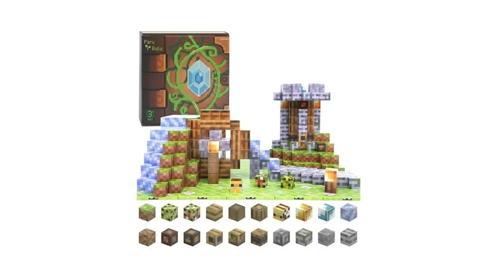 Amazon coupon: Paru Bulu Magnetic Blocks Kids Toys Buil