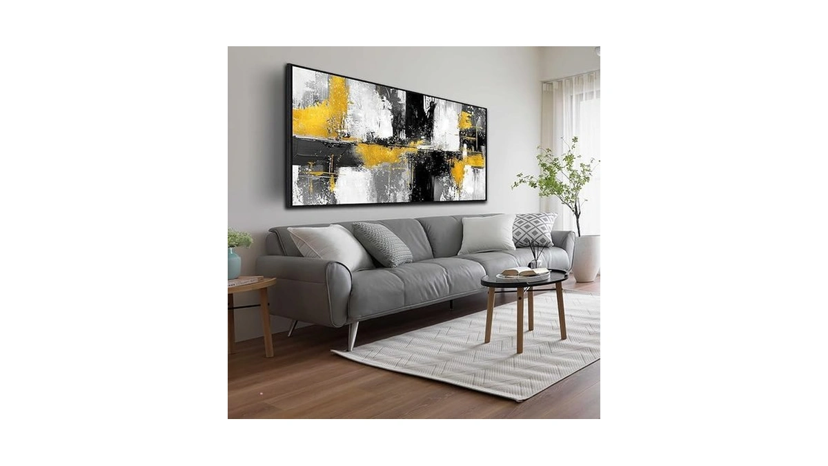 Amazon code: Abstract Art Wall Decor - Black Art Work