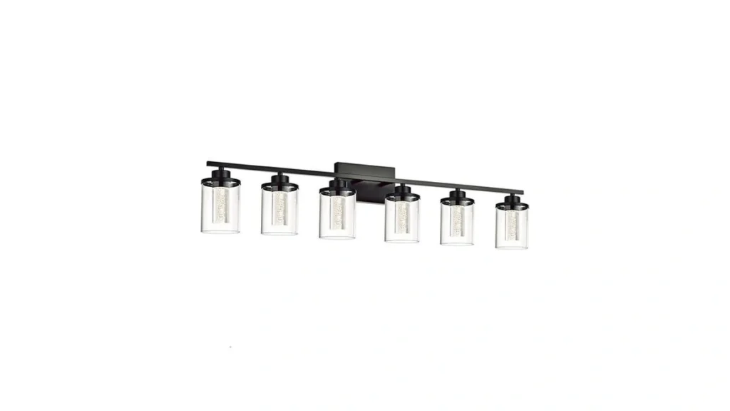 Amazon coupon: Queeuq 6-light Bathroom Vanity Lights Ov