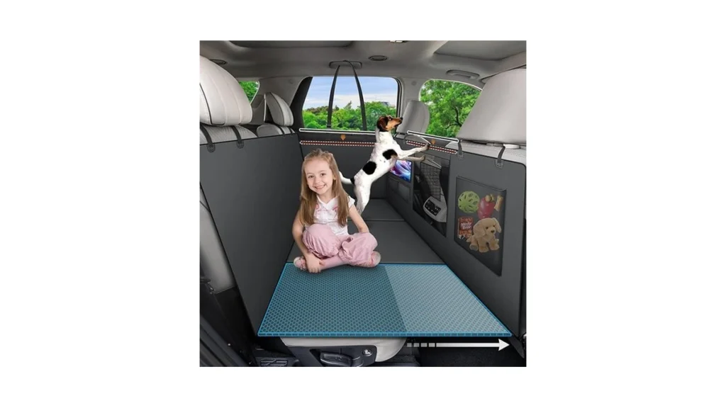 Amazon code: Dog Cover For Car Backseat With Crossbar